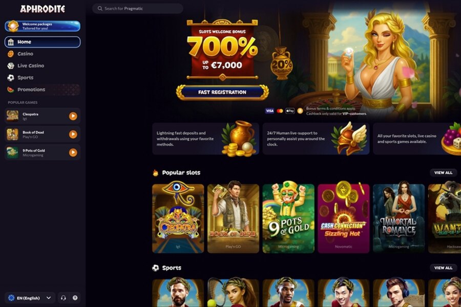 Aphrodite Casino : Créez Votre Compte Joueur Now
